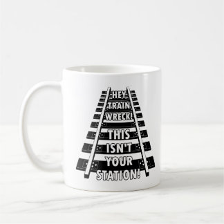 He ist Zug-Wrack dieses nicht Ihre Kaffeetasse
