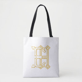 HE Monogramm oder EH Monogramm Totbeutel Tasche