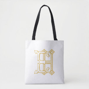 HE Monogramm oder EH Monogramm Totbeutel Tasche
