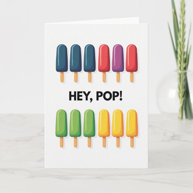 Hé Pop bâtonnets glacés carte (Devant)