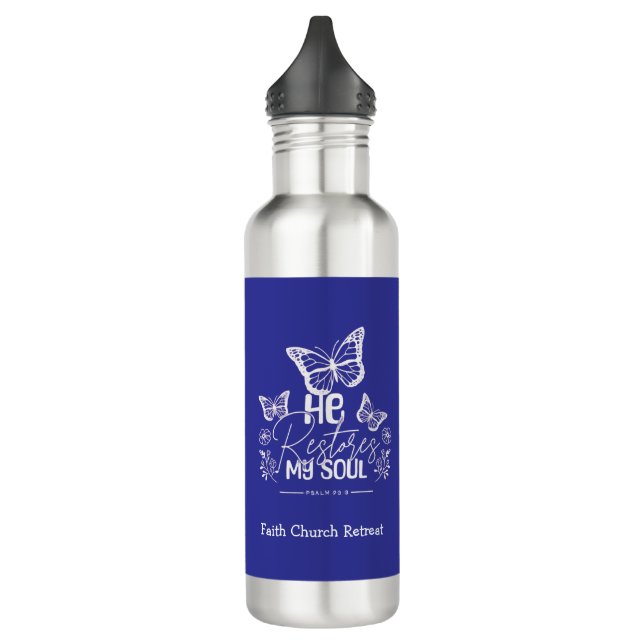 He Restores My Soul  Edelstahlflasche (Links)