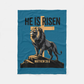 He Risen Jesus Lion Judah Fleecedecke