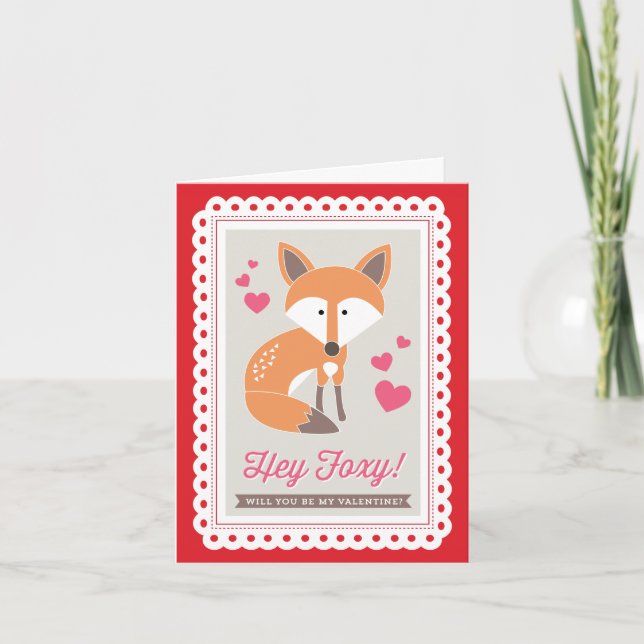Hé rusé ! par des copies Valentine d'origami carte (Devant)