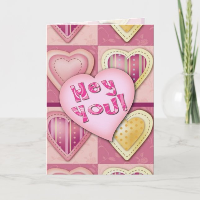 Hé Toi, Oui Toi ! Carte Saint Valentin (Devant)
