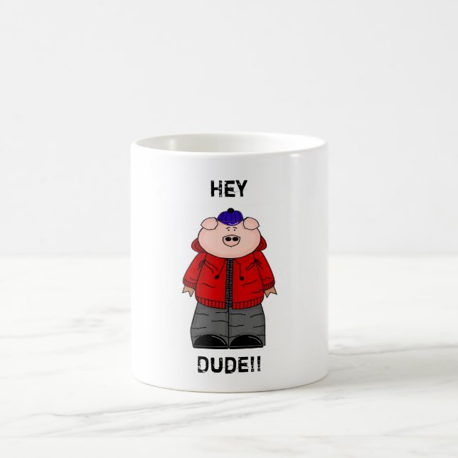 "He Typ-" Preston-Schweinhoodie-Jungen-Tasse Kaffeetasse (Mittel)