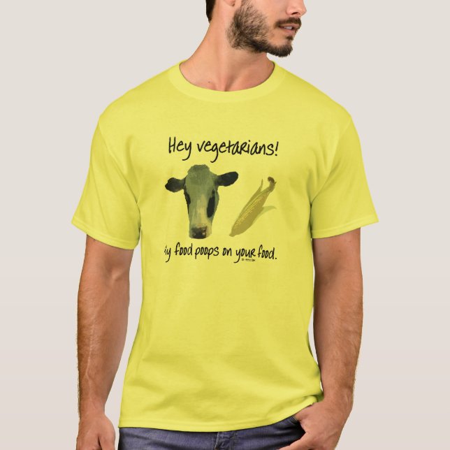He Vegetarier! T-Shirt (Vorderseite)