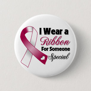 "Head and Neck Cancer Ribbon Someone Special" Button
