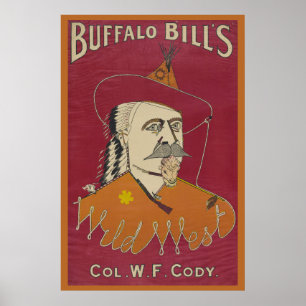 Head-and-Shoulders-Portrait von Buffalo Bill Poster