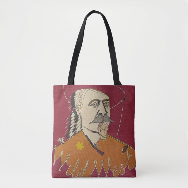 Head-and-Shoulders-Portrait von Buffalo Bill Tasche (Vorderseite)