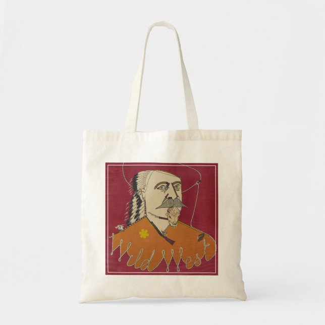 Head-and-Shoulders-Portrait von Buffalo Bill Tragetasche (Vorne)