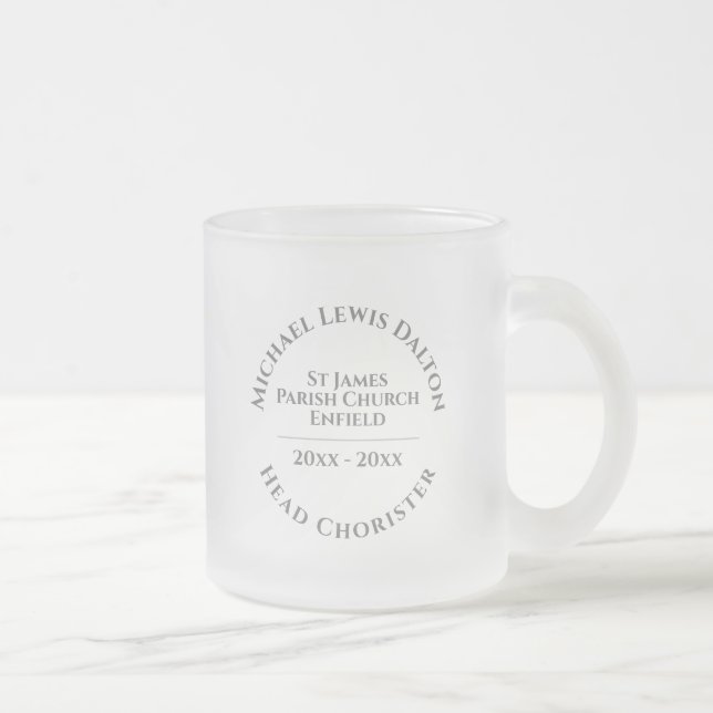 Head Chorister Mattiert Glass Coffee Tasse (Rechts)