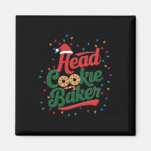 Head Cookie Baker Weihnachtsgebäck Backen Magnet