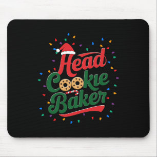 Head Cookie Baker Weihnachtsgebäck Backen Mousepad