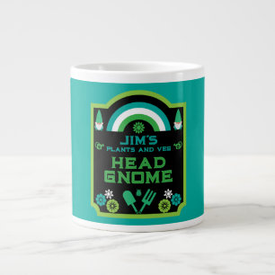 Head Garden Gnome Gardener Jumbo-Tasse