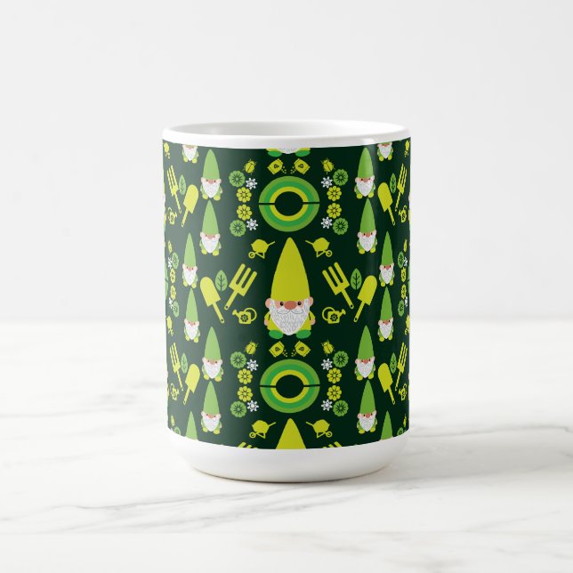 Head Garden Gnome Gardener Kaffeetasse (Mittel)