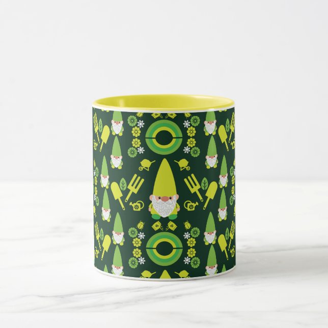 Head Garden Gnome Gardener Tasse (Zentrum)