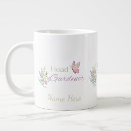 Head Gardener Floral, Mothers Day, Birthday        Jumbo-Tasse