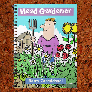 Head Gardener Garening Notebook Notizblock
