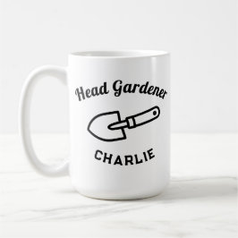 Head Gardener Humor Funny Garden Trowel Custom Kaffeetasse