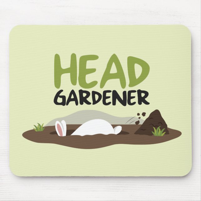 Head Gardener Illustration Mousepad (Vorne)