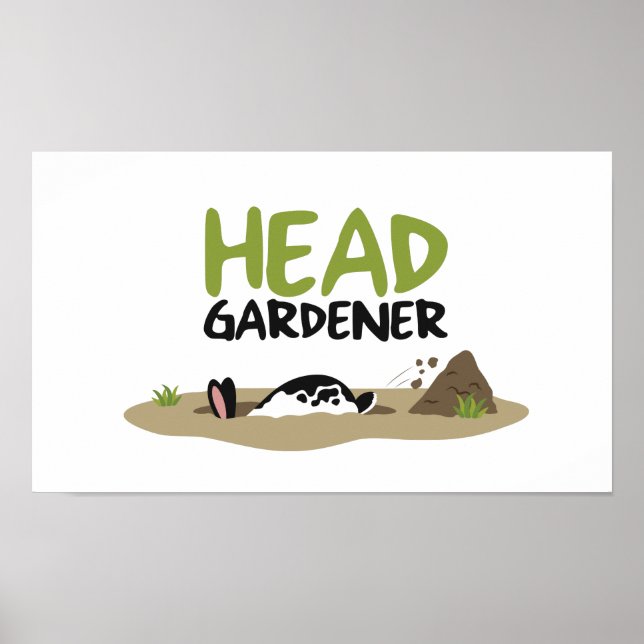 Head Gardener Illustration Poster (Vorne)