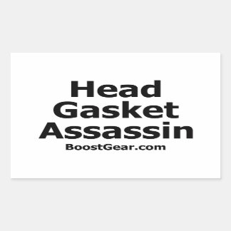 Head-Gasket-Assassin-Aufkleber von BoostGear.com Rechteckiger Aufkleber