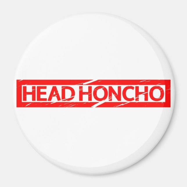 Head Honcho Briefmarke Magnet (Vorne)