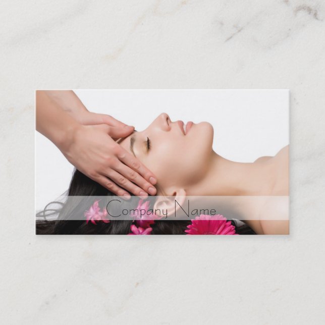 Head Massage / Beauty Salon Spa House Visitenkarte (Vorderseite)