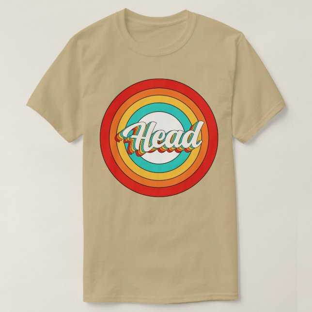 Head Name Shirt Vintag Head Circle (Design vorne)