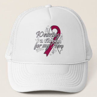 Head Neck Cancer Trading a Ribbon für meinen Helde Truckerkappe