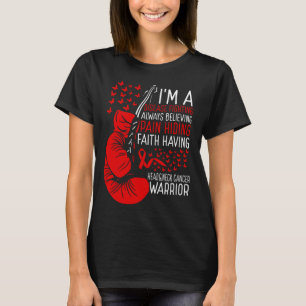 Head&Neck Cancer Warrior Awareness Ribbon Disease T-Shirt