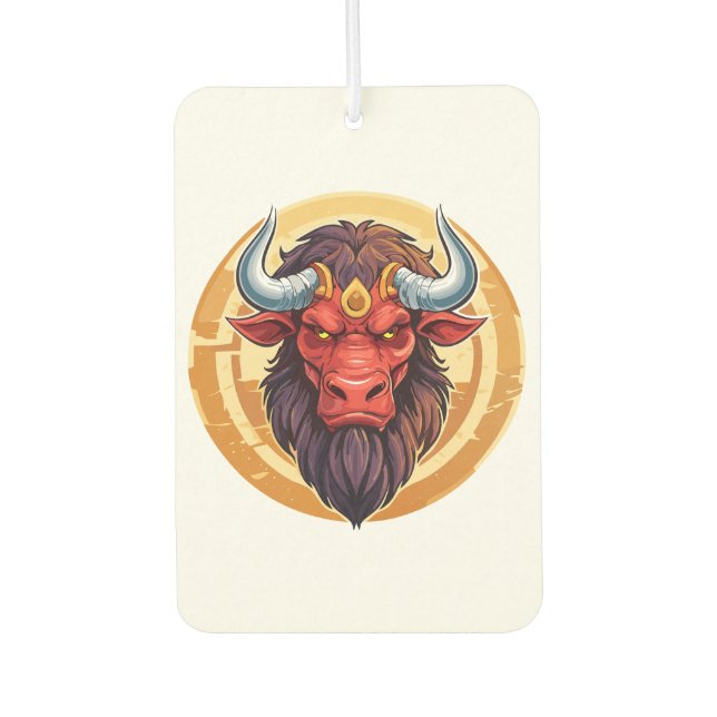 Head of a minotaur from greek mythology autolufterfrischer (Vorderseite)