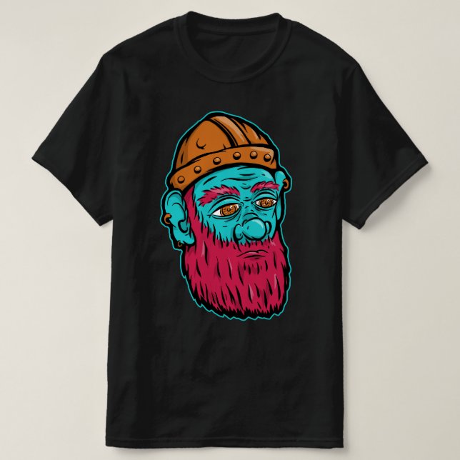 Head of the Dwarven Miner T-Shirt (Design vorne)