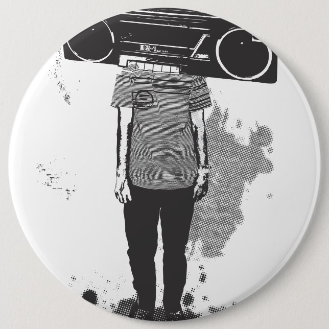 head Rundfunk Button (Vorderseite)