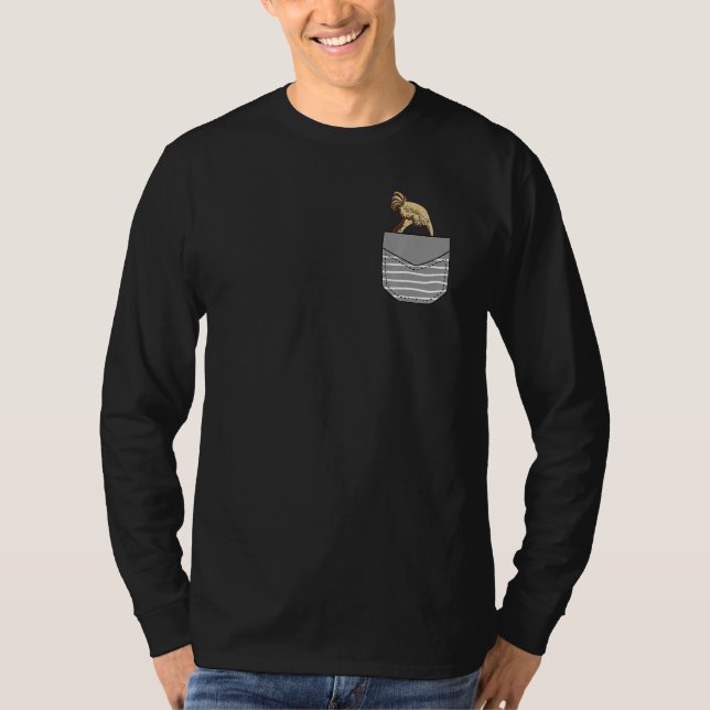 Head Sand Ostrich In Pocket Premium T-Shirt (Vorderseite)