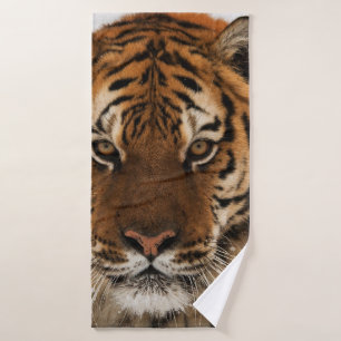 Head Shot of Sibirien Tiger Badehandtuch