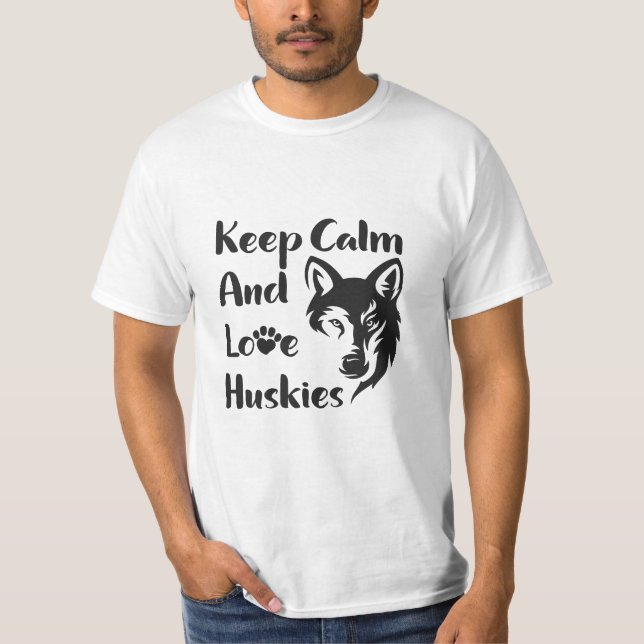 Head Siberian Husky Vintag T-Shirt (Vorderseite)