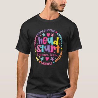 Head Start Dream Team Squad Lehrer Headstart Rückk T-Shirt