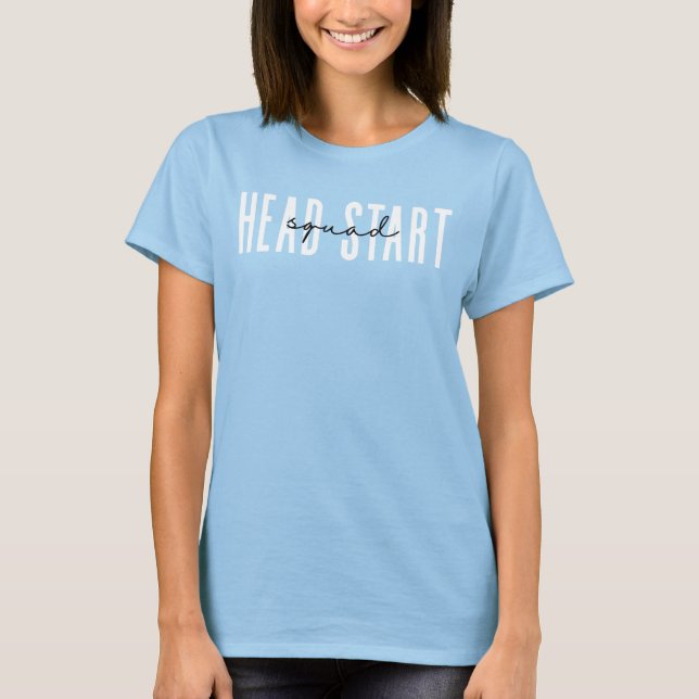 Head Start Squad Zurück zu Schullehrer Funny T-Shirt (Vorderseite)