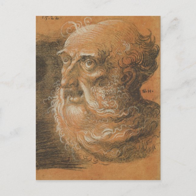 Head Study, 1522 Postkarte (Vorderseite)