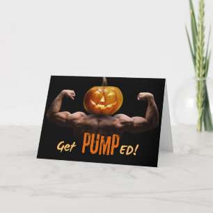 Head Turner Halloween Bodybuilder gepumpt Karte