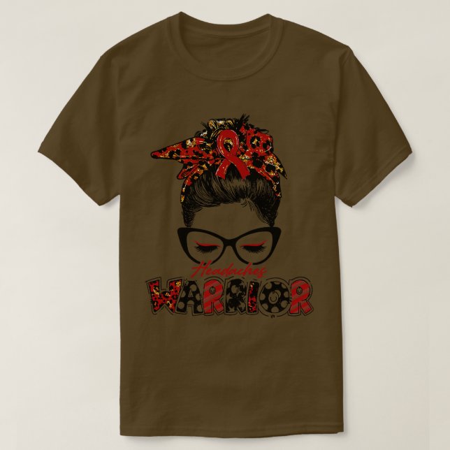 Headaches Bewusstsein Warrior Frauen Glasse Messy  T-Shirt (Design vorne)