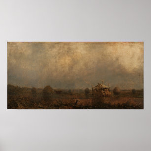 Heade - Hochwasser an den Marschen Poster