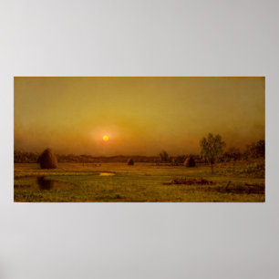 Heade - Mars-Sonnenuntergang Newburyport Poster