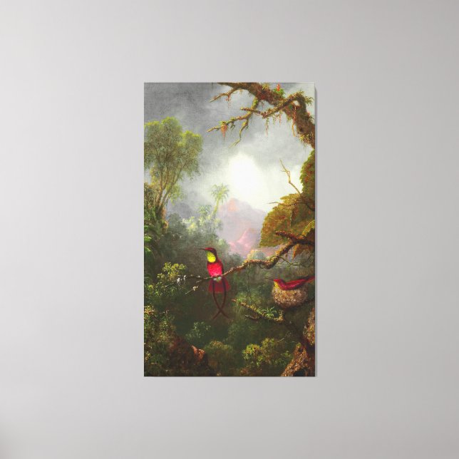 HEADE - Nesting Hummingbirds, Brasilianisches Land Leinwanddruck (Vorderseite)