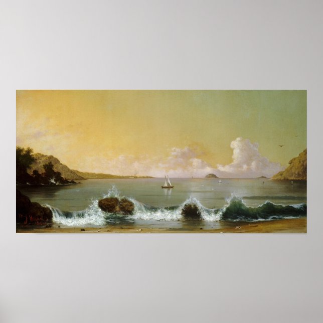 Heade - Rio De Janeiro Bay 1864 Poster (Vorne)