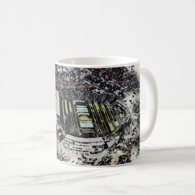 Headingley Cricket & Rugby Stadiums, Leeds Kaffeetasse (VorderseiteRechts)