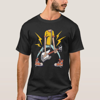 Headless Guitarist Design für Gitarre, Bass, Playe T-Shirt