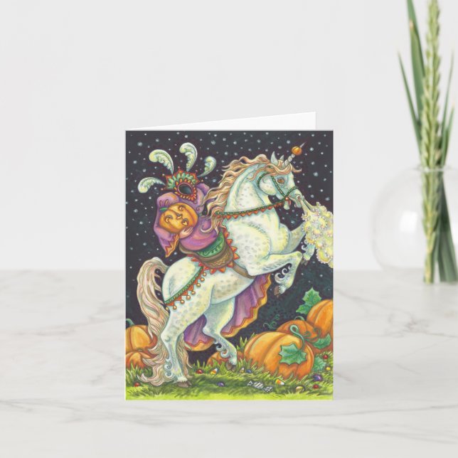 HEADLESS HORSEWOMAN GREETOMAN NOTE CARD Blank Karte (Vorderseite)