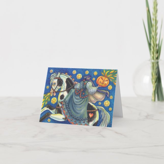 HEADLESS HORSEWOMAN GREETOMAN NOTE CARD Blank Karte (Vorderseite)